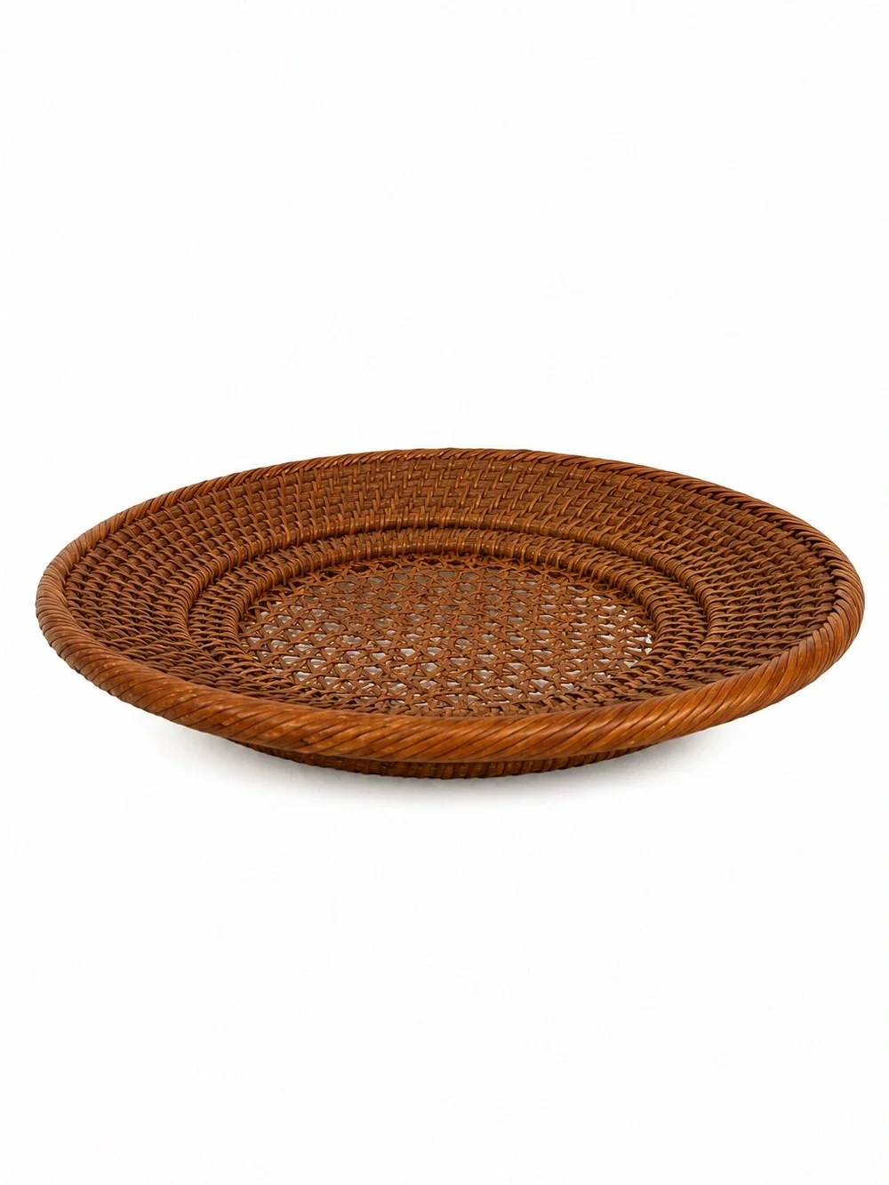 Vintage Handwoven Rattan Charger | Round Woven Placemat Tray | Boho Decor 💕